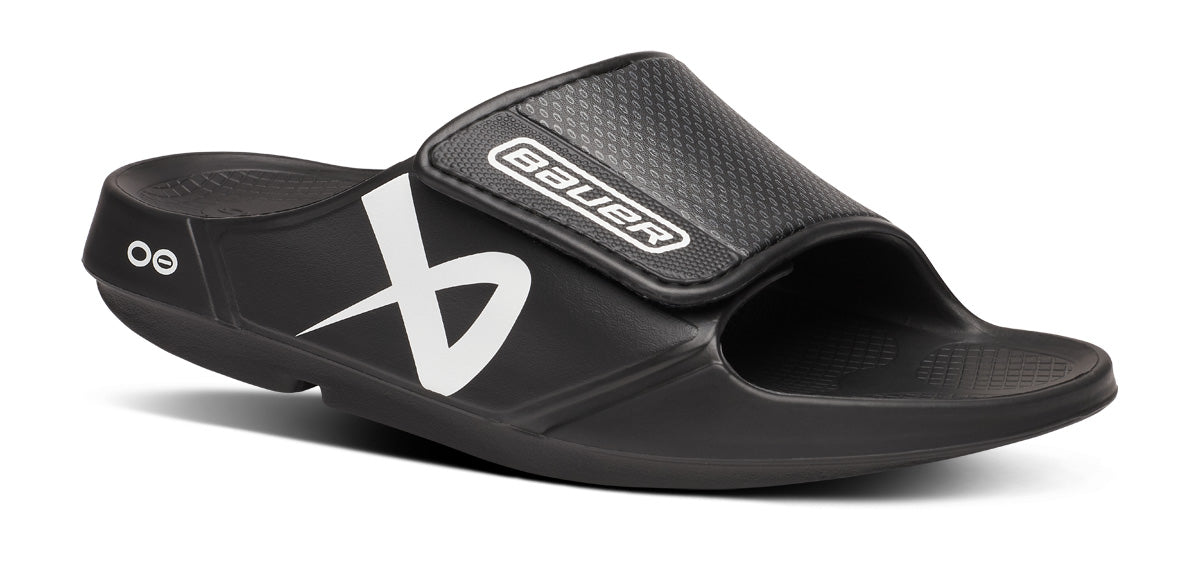 BAUER/OOFOS Men's OOahh Sport Flex Sandal ?C Black
