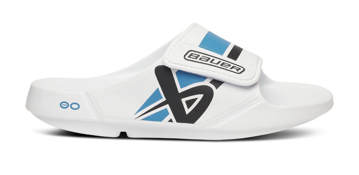 BAUER/OOFOS Women's OOahh Sport Flex Sandal ?C White - Image 2